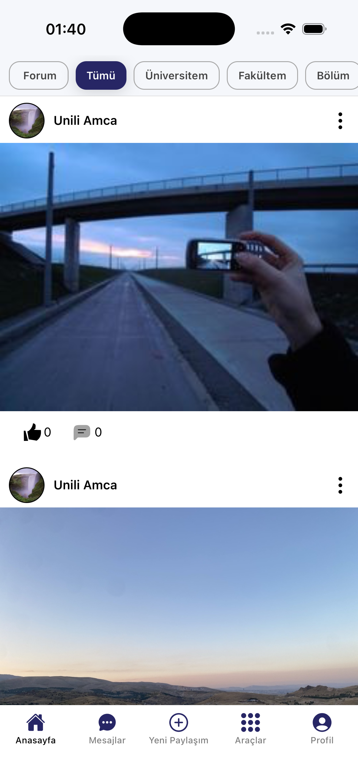 Unili ana sayfası